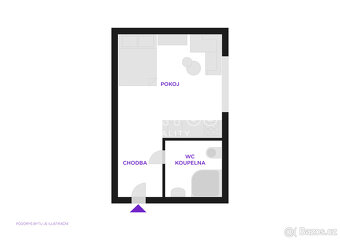 Pronájem bytu 1+kk (26 m2), Ulice Maďarská, Ostrava-Poruba - 3