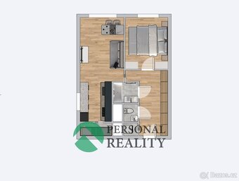 Pronájem bytu 2+kk 49 m², Praha - Kamýk, ev.č. 02621 - 3