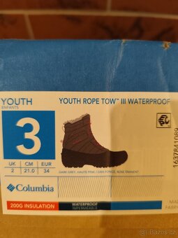 Detske zimni boty Columbia vel 34 - 3