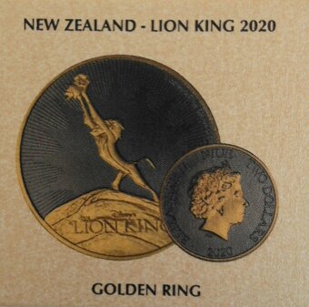 Lion King 2020, ruthenium + Au, 1oz, číslován - 3