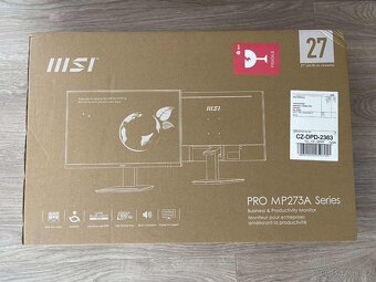 Nový - MSI Pro MP273AW monitor 27 palců - 3