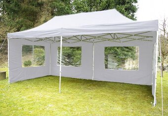 Nový párty stan nůžkový 6x3 m,se 4 bočními stěnami - 3