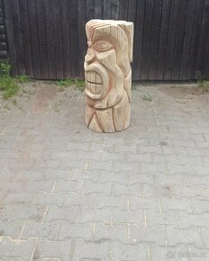 mayská socha motorovou pilou - 3