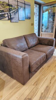 Kožený gauč a křesla - 3