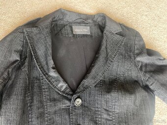 Dámské sako černé s pasem - 3