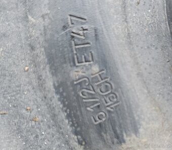 Plechové disky 5x112 r15 ET47 zimní pneu na dojetí - 3