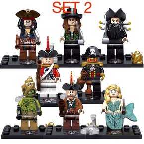Figúrky Piráti (8ks) typ lego - nové, nehrané - 3