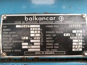 Kladkostroj Balkancar 2 t. Zdvih 12 m. - 3