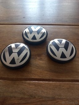 VW 1JO 601 171 originální středové krytky alu kol - 3