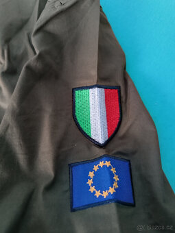 Khaki košile, s nášivkami, - 3
