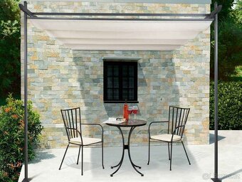 Markýza /pergola: 3x3m s podpěrnýma nohama (NOVÁ - 3