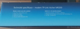 Wifi router TP-LINK Archer MR200 + externí LTE anténa - 3