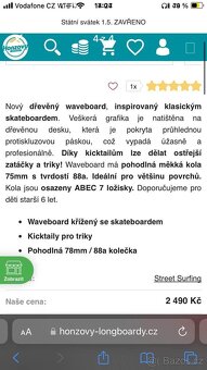Dřevěný Waveboard Streetsurfing - 3