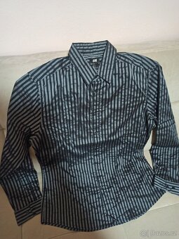 Pánské košile 2ks, H&M a F&F, vel. 38/M - 3