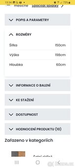Šatní skříň 150cm - 3