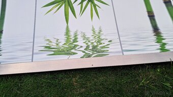 Obraz v hliníkovém rámu bambus a voda - 3