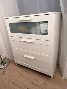 Komoda IKEA BRIMNES bílá 3 šuplíky - 3