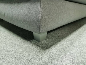 Nová šedá boxspring postel PREMIUM 120x200 cm - 3