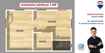 Prodej chaty 25m2 České Budějovice 3, stavební pozemek 858m2 - 3