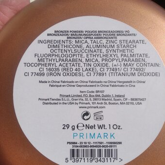 Velký bronzer zn. Primark - 3