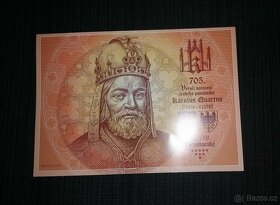 bankovky VÁCLAV IV.a KAREL IV. v UNC sběratelském stavu jako - 3