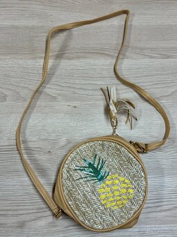 Nádherná ratanová "ananas" hnědá kabelka - 3