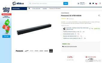 45W SoundBar Panasonic SC-HTB100EGK - 3