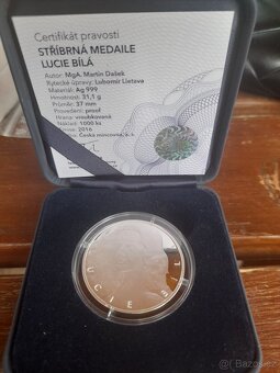 Stříbrná mince Lucie Bílá - 3