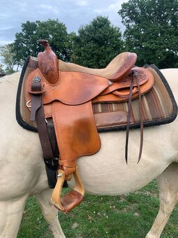 Krásné westernové sedlo FQH - 3
