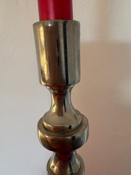 Prodej svícnu - stříbrný kov - 3