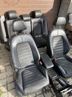 Polokožené sedačky ( Alcantara ) z Passat B6 combi - 3
