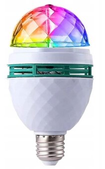 Barevné disco světlo, křišťálové koule - 2 ks - 3