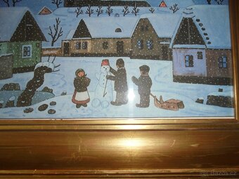 Josef LADA obrázek - Sněhulák s fajfkou 1949 - 3