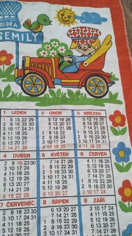 Látkový kalendář z roku 1979 - 3