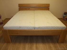 Nová 4 cm dubová postel, nosnost 600 kg, Odvezu a smontuji - 3