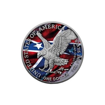 Stříbrná mince 1 Oz American Eagle American Flag 2022 - 3
