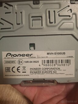 Prodám Pioneer mvh-s100ub a audio reproduktory Sencor 13mm - 3