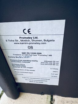 Sporák PROMETEY - 3