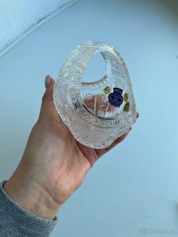 Broušený křišťálový košík - Bohemia Glass - 3