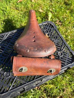 Originální kožené sedlo na kolo - 3