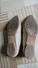 Kožené mokasíny béžové - 3