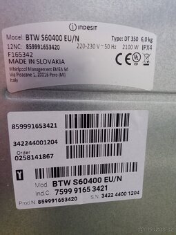 Pračka INDESIT - 3