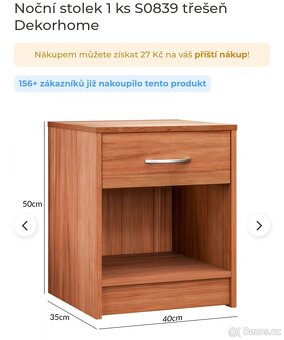 Noční stolek decorhome - 3