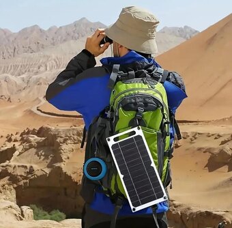 Solární panel 10W přenosný s USB portem - NOVÝ - 3