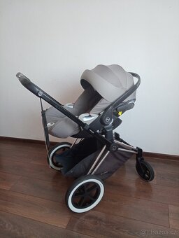 Cybex Priam Black 3v1 + polohovací autosedačka Cybex - 3