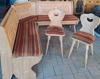 Dřevěná rohová lavice - 3