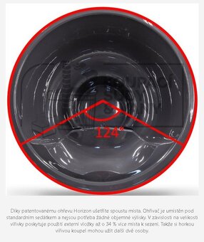 koupací sud, integrovaný ohřev, hydromasáž- Nový - 3