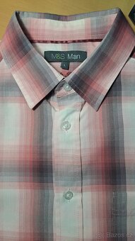 Pánská kostkovaná košile M&S Man/L/2x62cm - 3