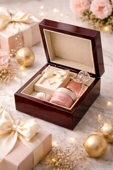 Elegantní mahagonová krabička / šperkovnice - 3