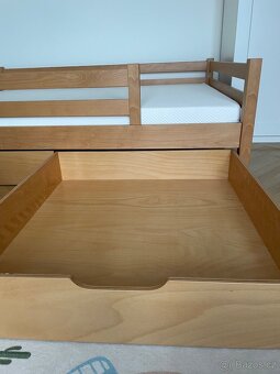Postel pro dítě 140cm x 200cm z masivního buku - 3